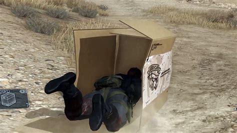 metal gear solid 5 cardboard box walking gimmick|mgsv cardboard box tricks.